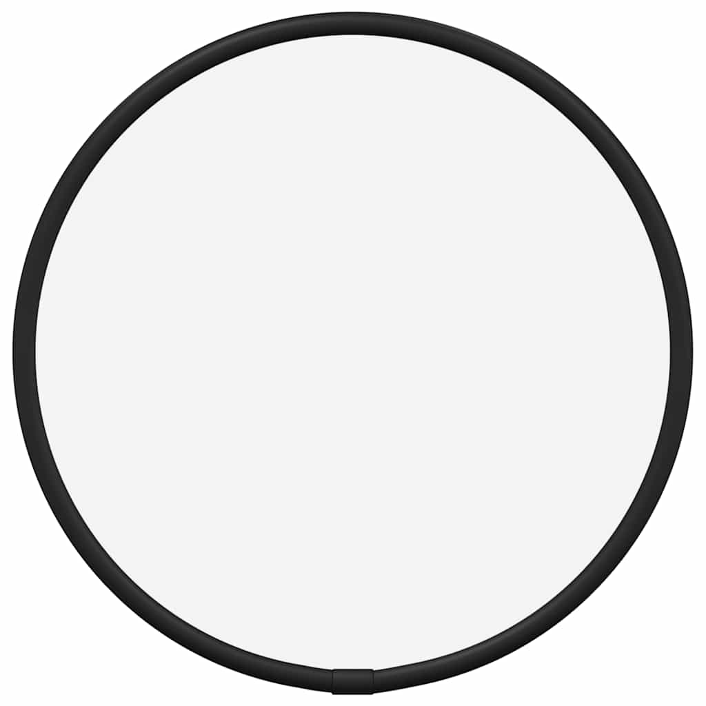 Miroir mural vidaxl rond Ø20 cm noir