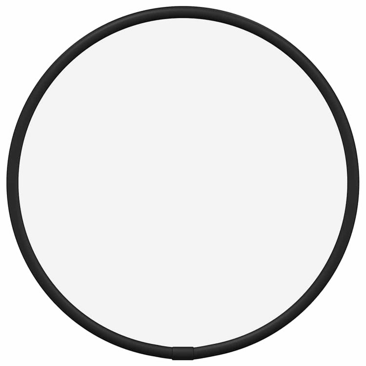 Miroir mural vidaxl rond Ø20 cm noir
