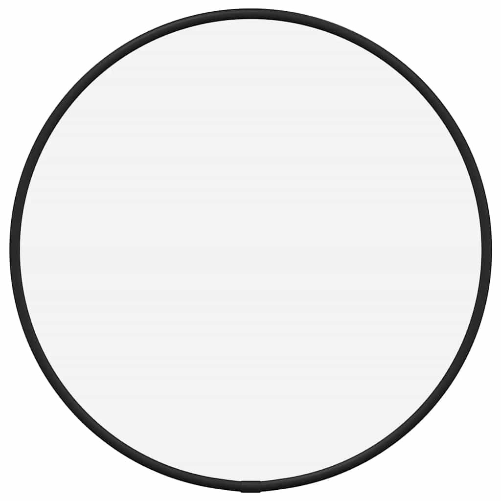 Miroir mural vidaxl rond Ø30 cm noir