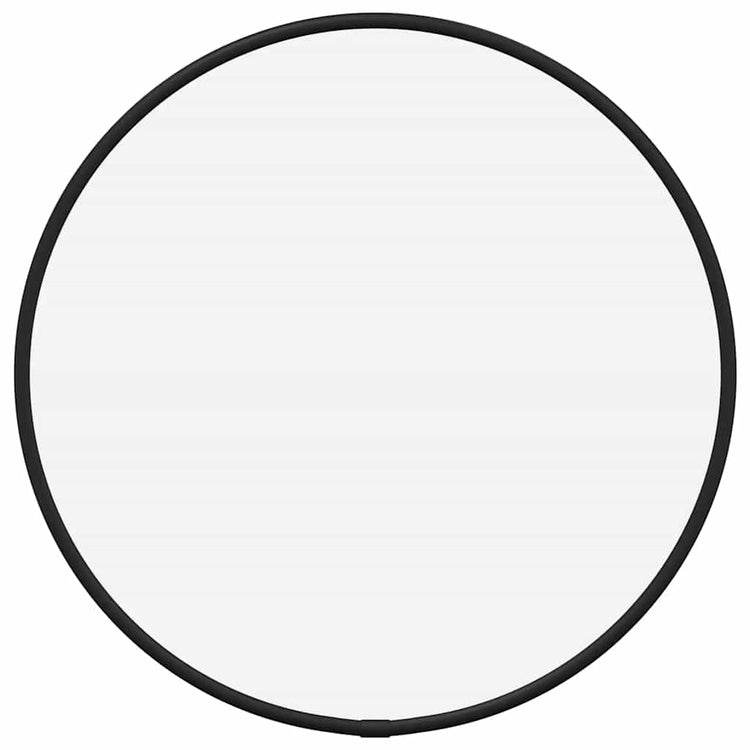 Miroir mural vidaxl rond Ø30 cm noir