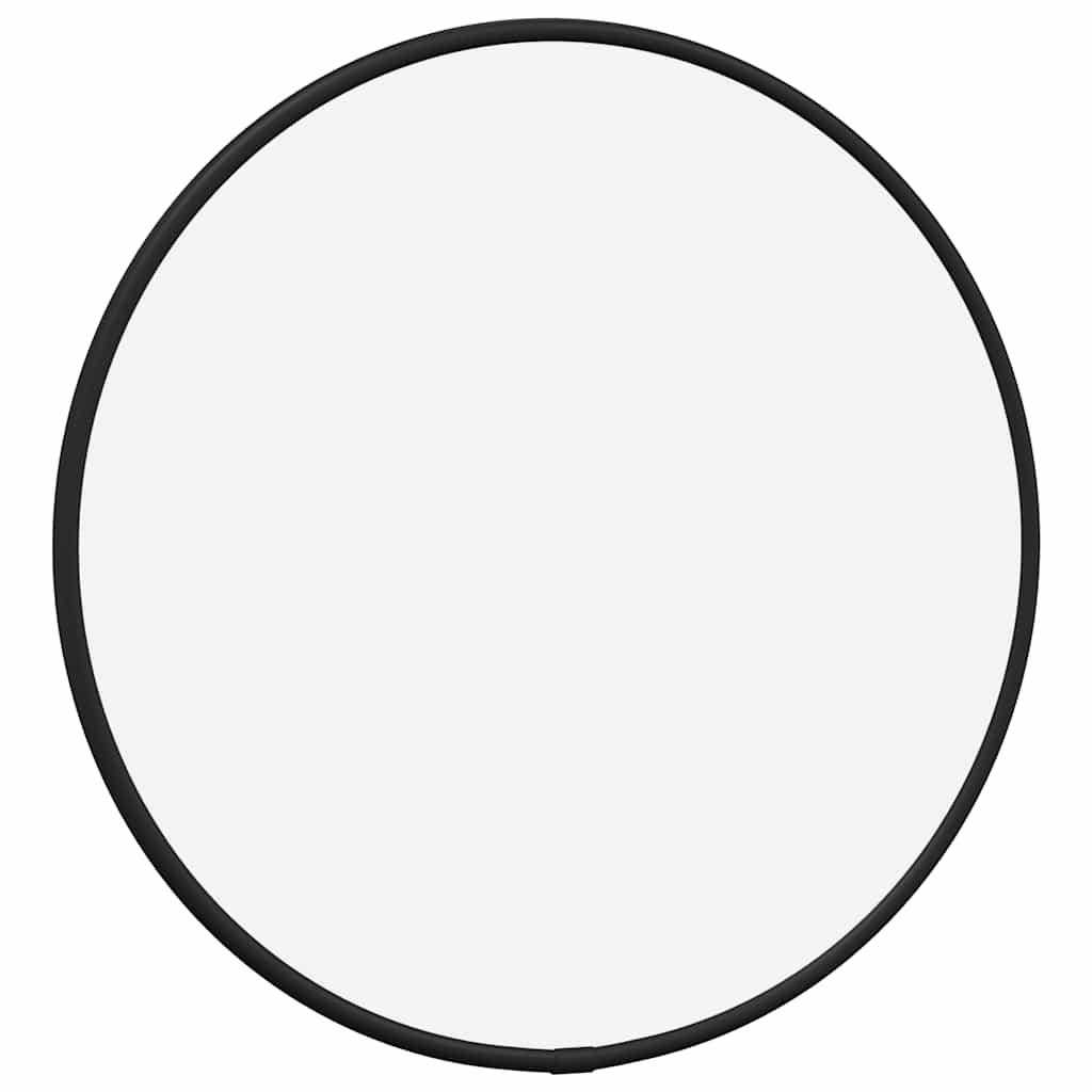 Miroir mural vidaxl rond Ø30 cm noir