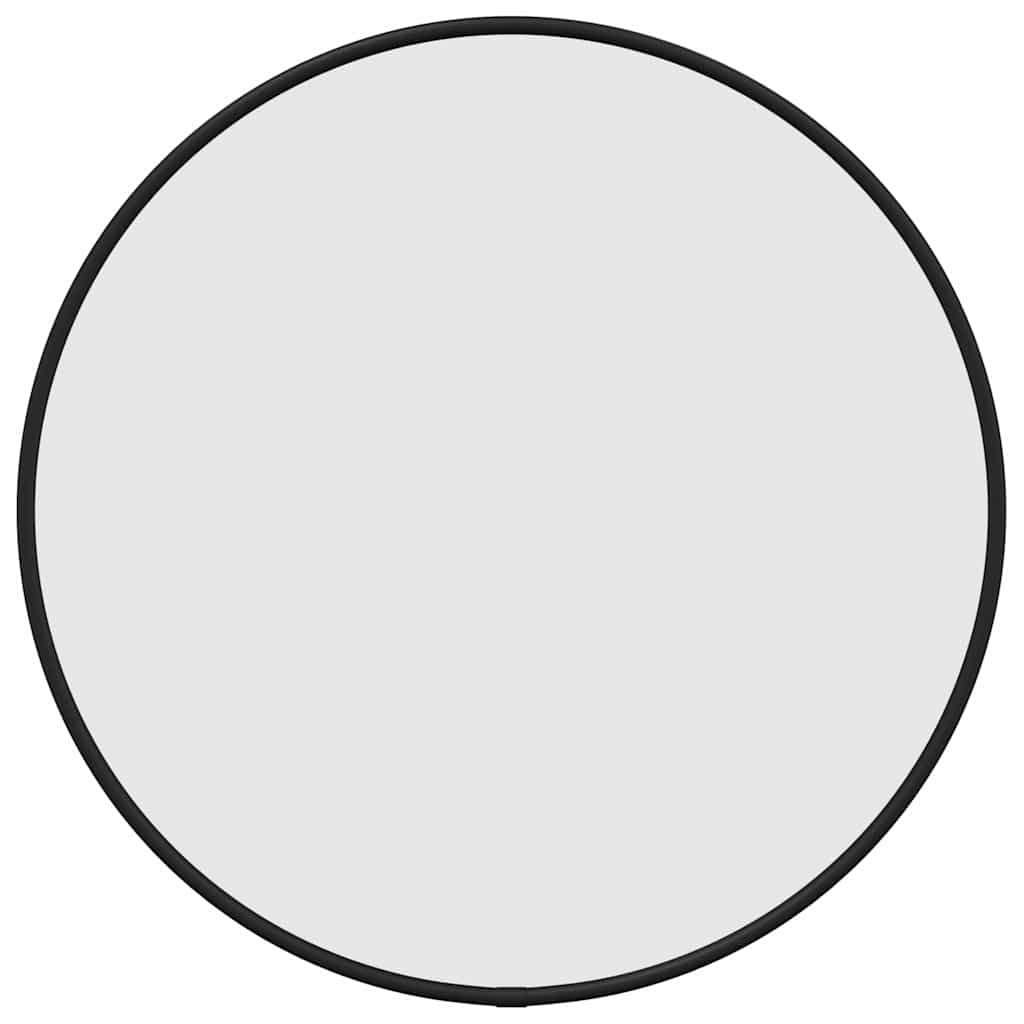 Miroir mural vidaxl rond Ø40 cm noir