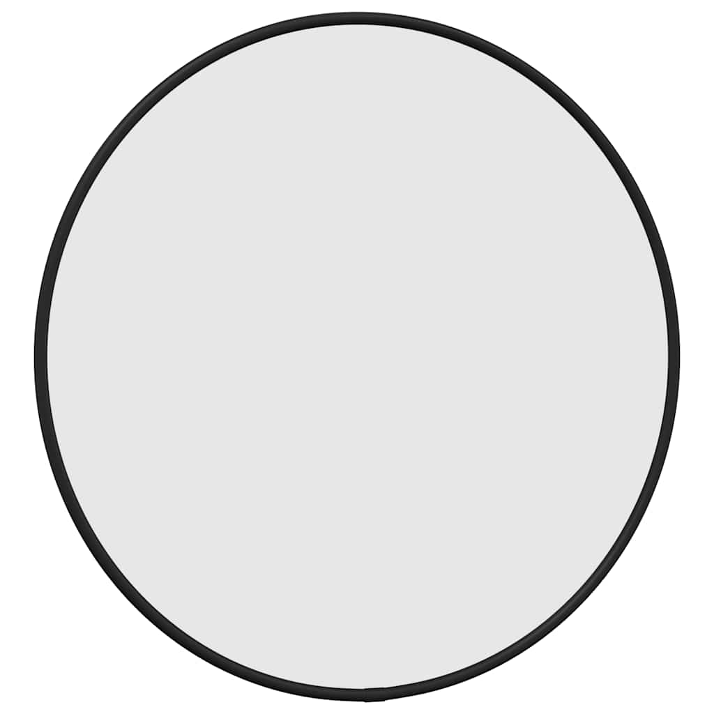 Miroir mural vidaxl rond Ø40 cm noir