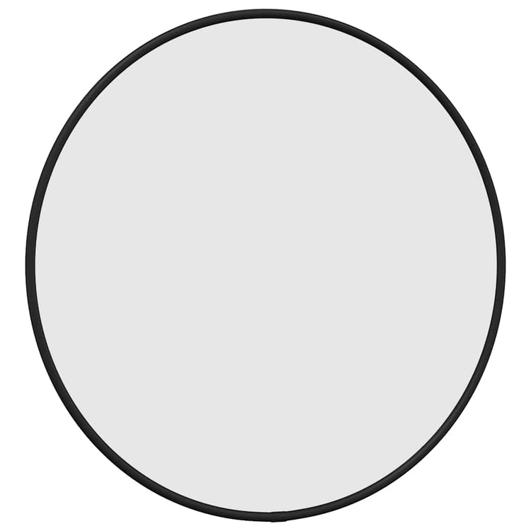 Miroir mural vidaxl rond Ø40 cm noir