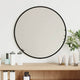Miroir mural vidaxl rond Ø40 cm noir