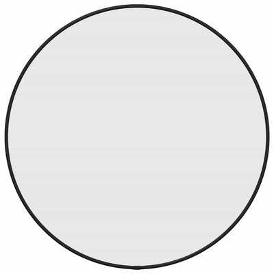 Miroir mural vidaxl rond Ø50 cm noir