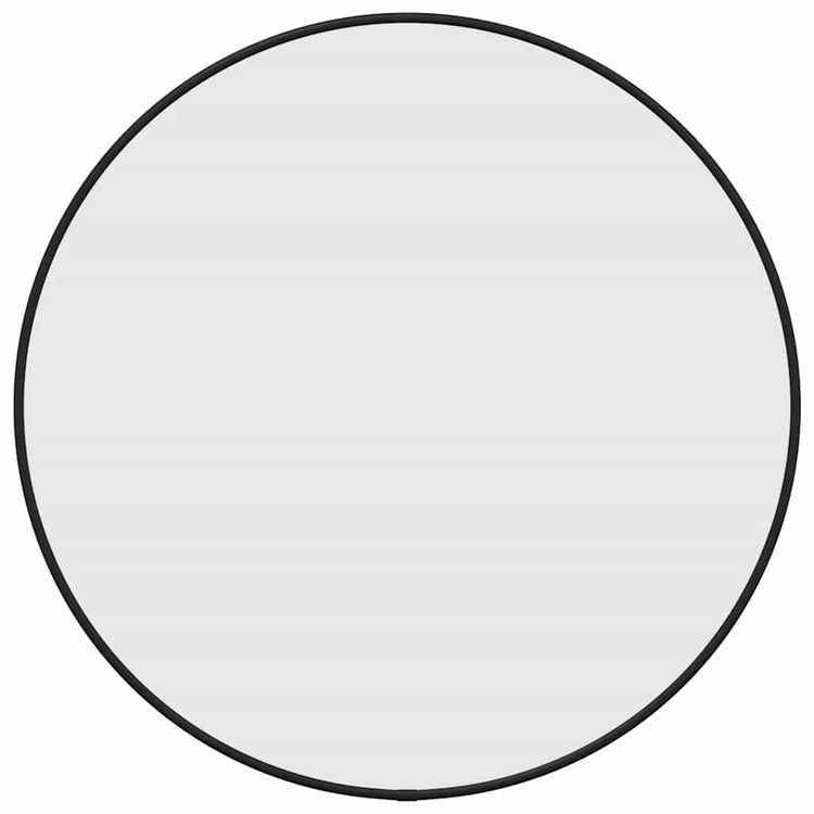 Miroir mural vidaxl rond Ø50 cm noir