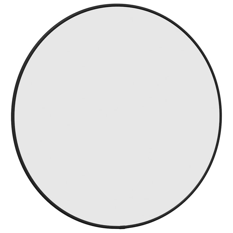 Miroir mural vidaxl rond Ø50 cm noir