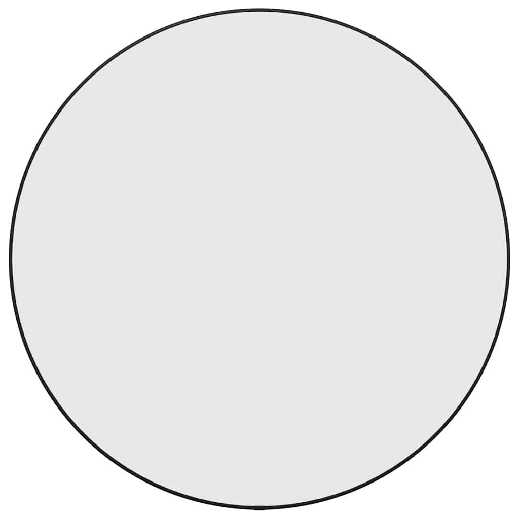 Miroir mural vidaxl rond Ø60 cm noir