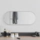 Miroir mural vidaxl 60x25 cm de couleur argentée ovale