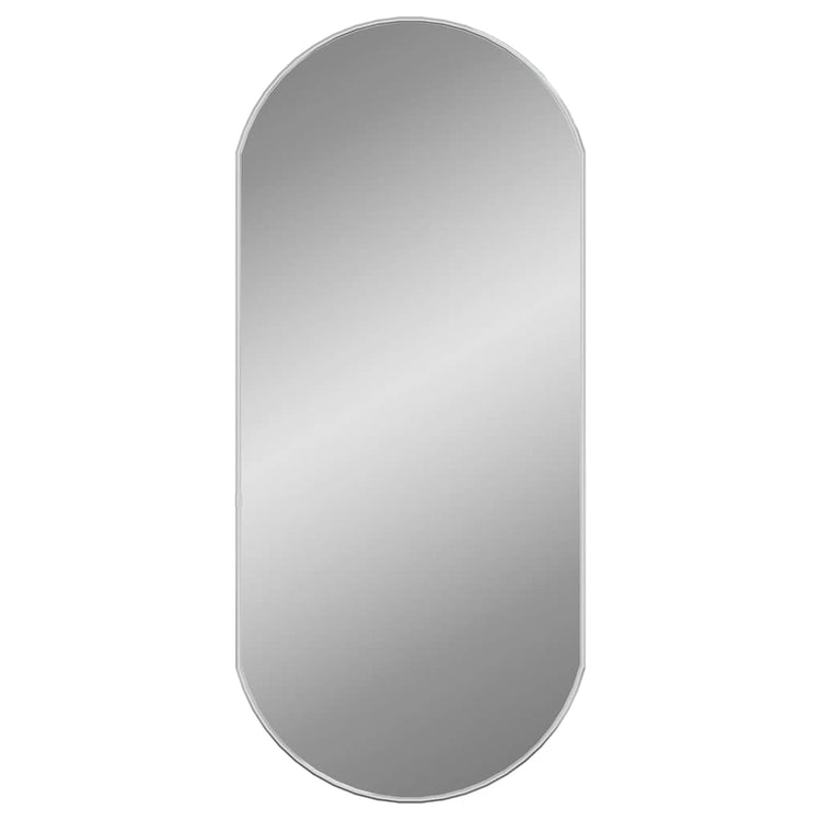 Miroir mural vidaxl 90x40 cm couleur argentée ovale