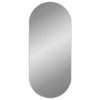 Miroir mural vidaxl 100x45 cm de couleur argentée ovale