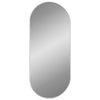 Miroir mural vidaxl 100x45 cm de couleur argentée ovale
