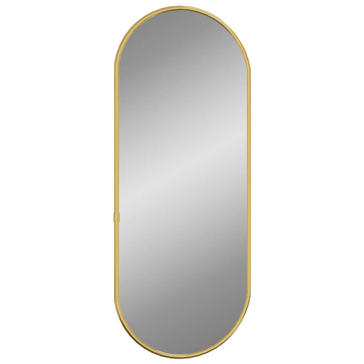 Miroir mural vidaxl 50x20 cm coloré en or ovale
