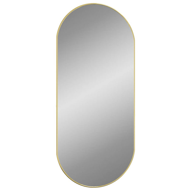 Miroir mural vidaxl 100x45 cm de couleur or ovale