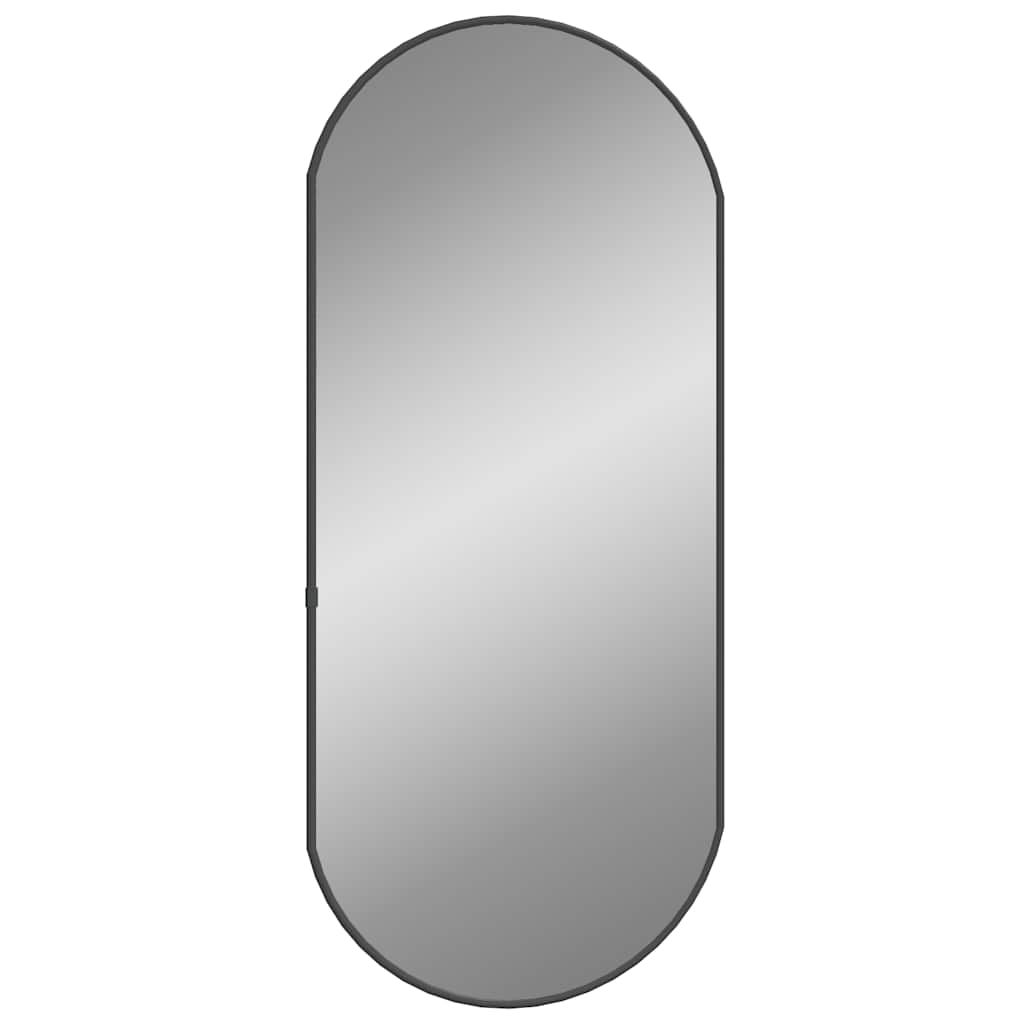 Miroir mural vidaxl 70x30 cm noir ovale