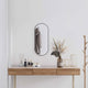 Miroir mural vidaxl 70x30 cm noir ovale