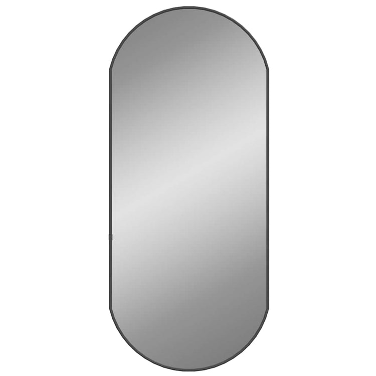 Miroir mural vidaxl 80x35 cm noir ovale
