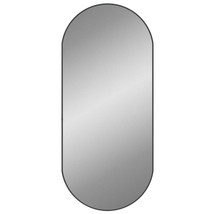 Miroir mural vidaxl 100x45 cm noir ovale