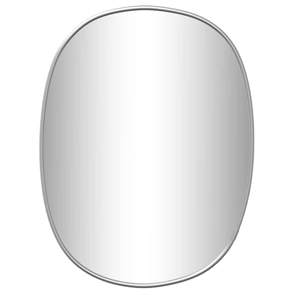 Miroir mural vidaxl 30x25 cm de couleur argentée