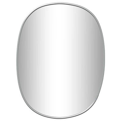 Miroir mural vidaxl 30x25 cm de couleur argentée