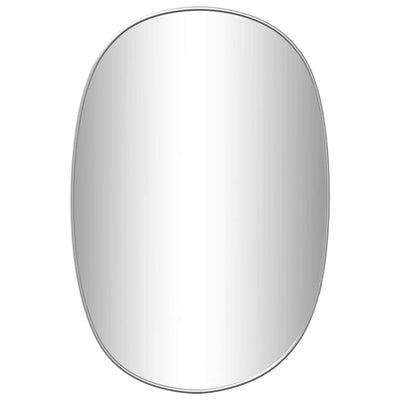 Miroir mural vidaxl 50x35 cm de couleur argentée