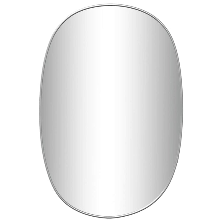 Miroir mural vidaxl 50x35 cm de couleur argentée