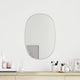 Miroir mural vidaxl 50x35 cm de couleur argentée