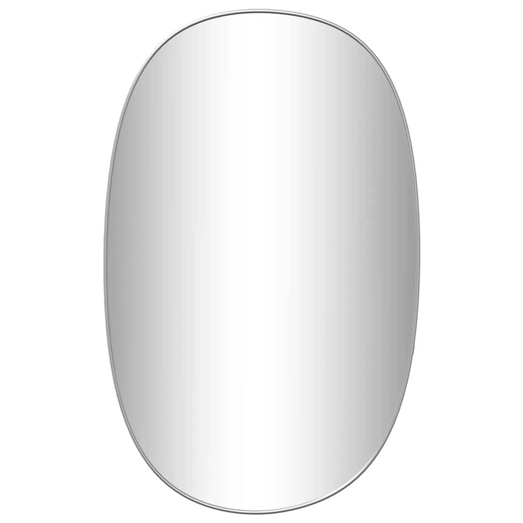 Miroir mural vidaxl 80x50 cm en argent coloré