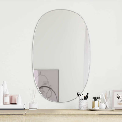 Miroir mural vidaxl 80x50 cm en argent coloré
