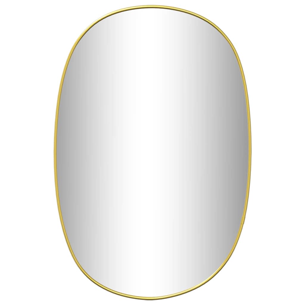 Miroir mural vidaxl 50x35 cm de couleur or