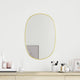 Miroir mural vidaxl 50x35 cm de couleur or