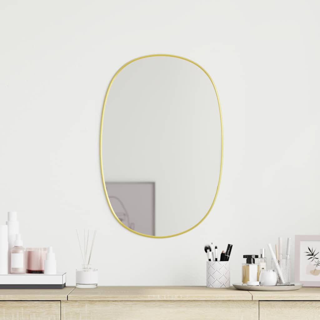 Miroir mural vidaxl 60x40 cm de couleur or