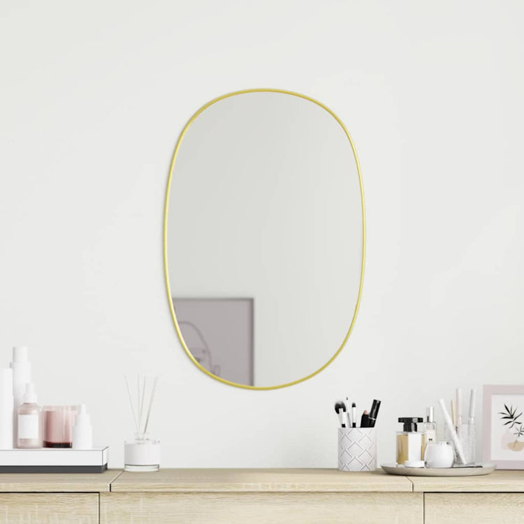 Miroir mural vidaxl 60x40 cm de couleur or