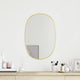 Miroir mural vidaxl 60x40 cm de couleur or