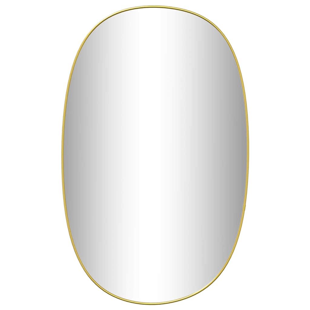 Miroir mural vidaxl 80x50 cm de couleur or