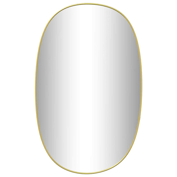 Miroir mural vidaxl 80x50 cm de couleur or