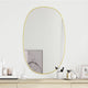 Miroir mural vidaxl 80x50 cm de couleur or