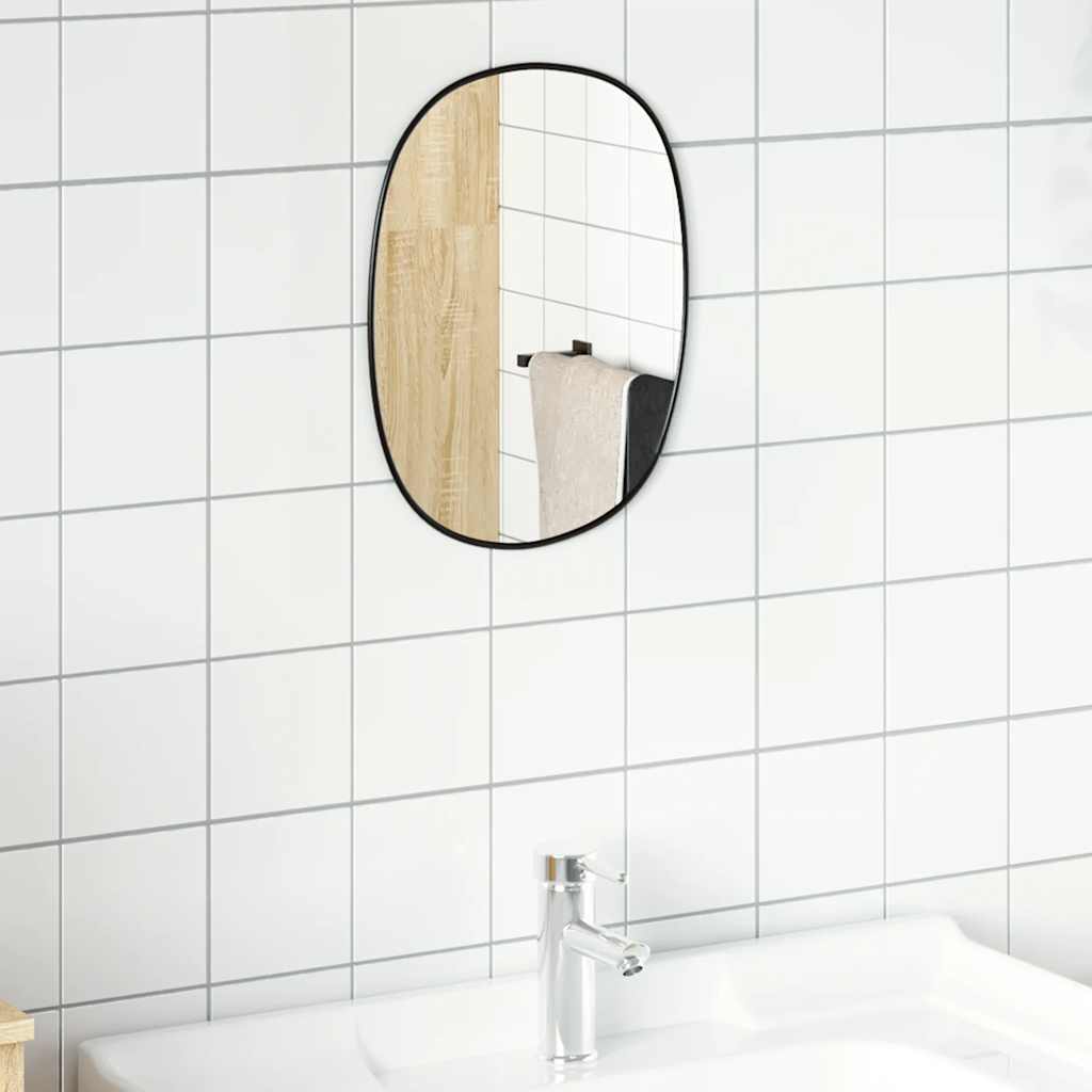 Miroir mural vidaxl 40x30 cm noir