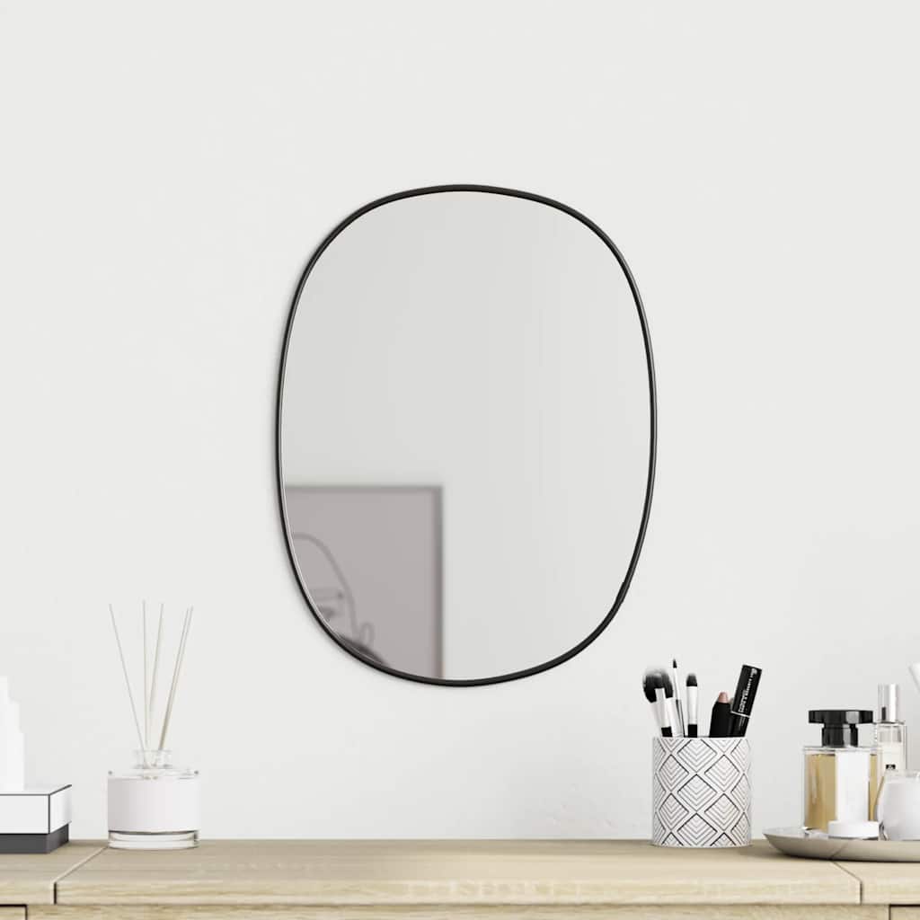 Miroir mural vidaxl 40x30 cm noir
