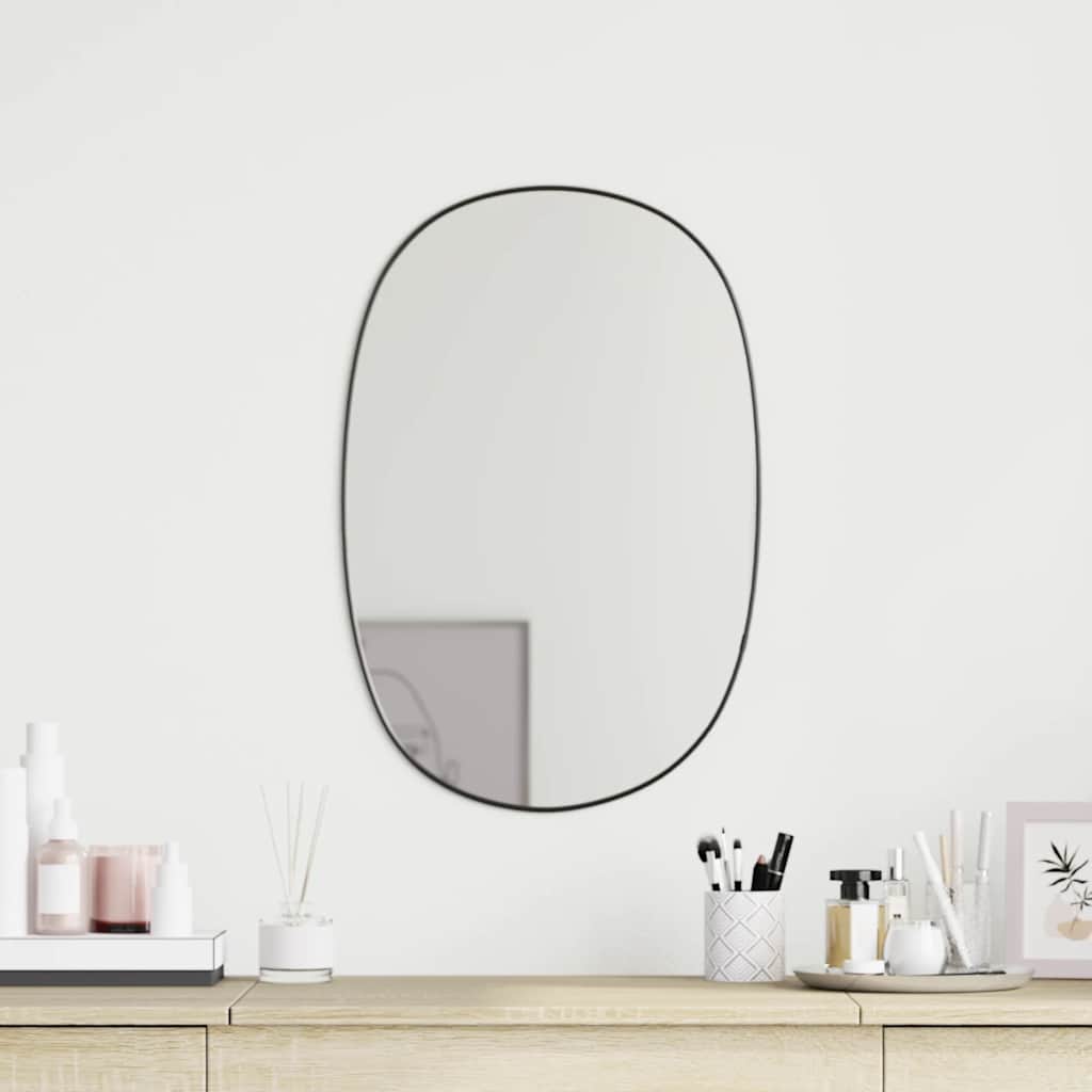 Miroir mural vidaxl 60x40 cm noir