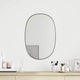 Miroir mural vidaxl 60x40 cm noir