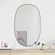 Miroir mural vidaxl 80x50 cm noir