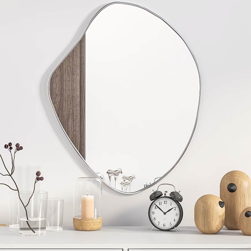 Miroir mural Vidaxx 60x50 cm argenté