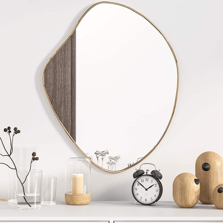 Miroir mural Vidaxx 60x50 cm doré
