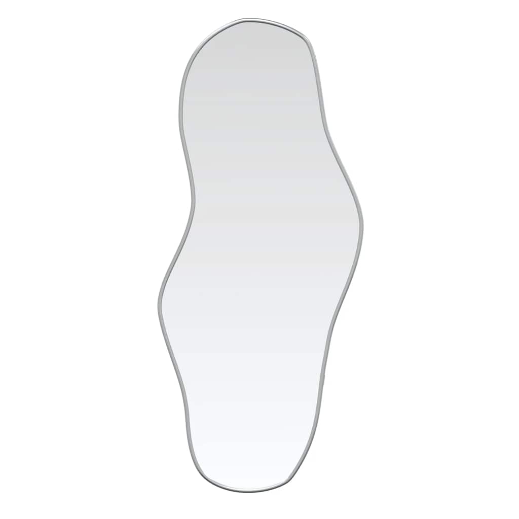 Miroir mural vidaxl 80x35 cm en argent couleur