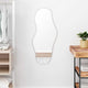 Miroir mural vidaxl 90x40 cm couleur argentée