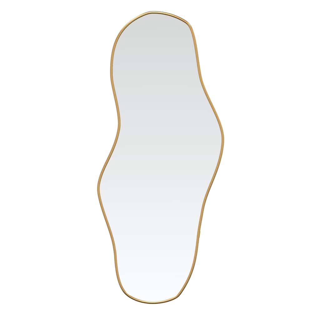 Miroir mural vidaxl 80x35 cm de couleur or