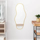 Miroir mural vidaxl 90x40 cm de couleur or