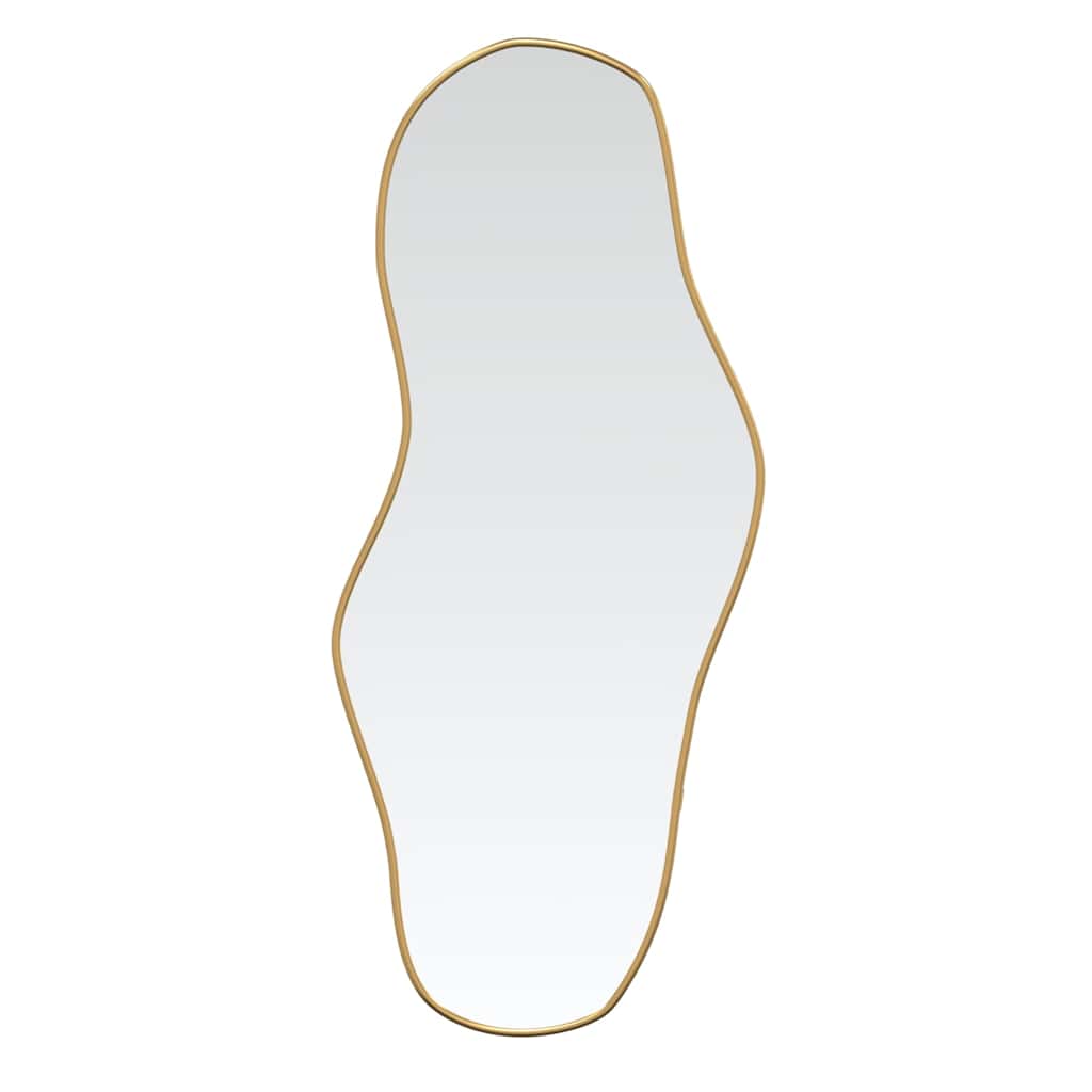 Miroir mural vidaxl 100x45 cm de couleur or
